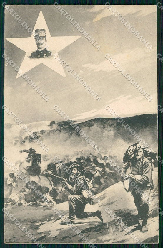 WW1 WWI Propaganda Bersaglieri Savoia Vittorio Emanuele III cartolina XF6517 – fronte