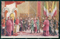 Reali Royalty Savoia Vittorio Emanuele III Papa Pio XI cartolina XF6527 – fronte