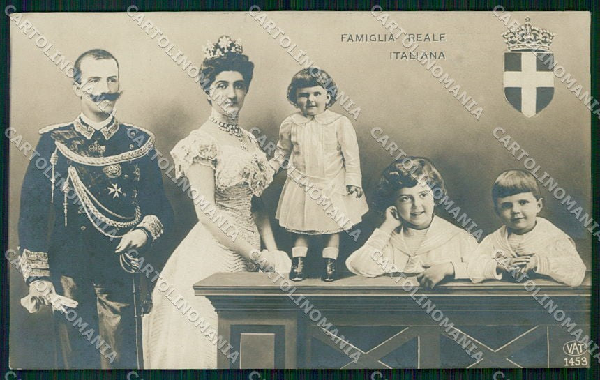 Reali Royalty Savoia Famiglia Reale Alterocca 1453 Foto cartolina XF6529 – fronte