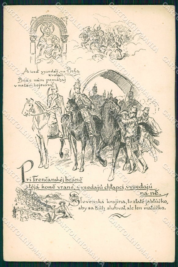 Militari Slovacchia FORO cartolina XF6582 – fronte