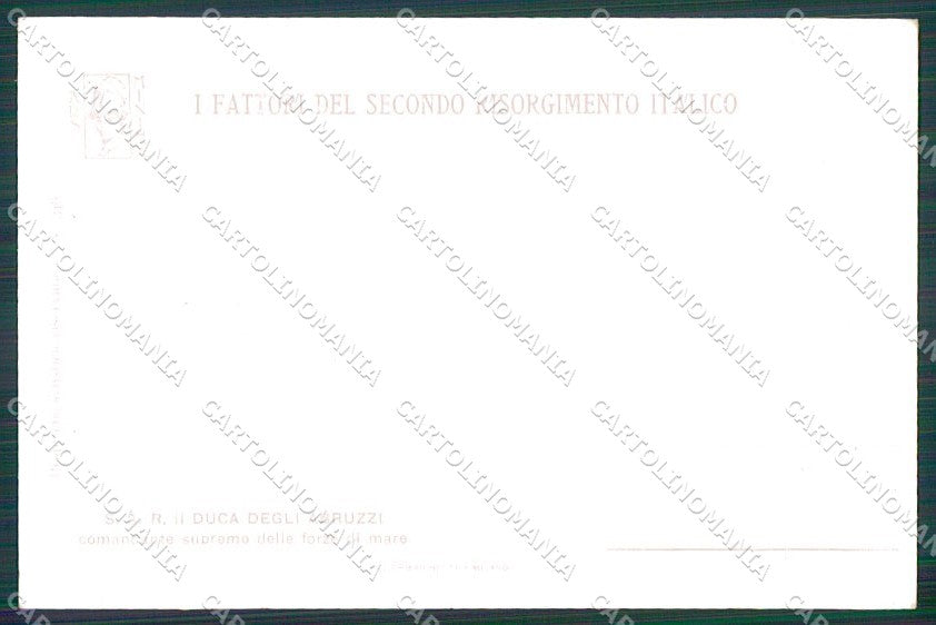 Reali Royalty Savoia Duca degli Abruzzi cartolina XF6591 – retro