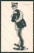 Militari Umoristica Divisa Uniforme cartolina XF6593 – fronte