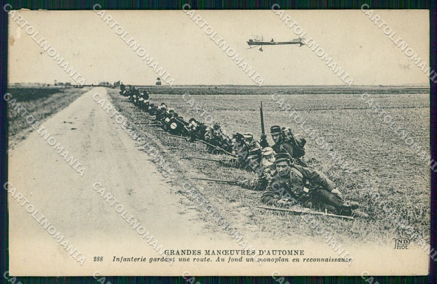 Aviazione Militaire Grandes Manoeuvres d'Automne France ABRASA cartolina XF6601 – fronte