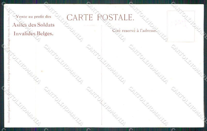 WW1 WWI Militari Propaganda Ypres Belgio cartolina XF6617 – retro