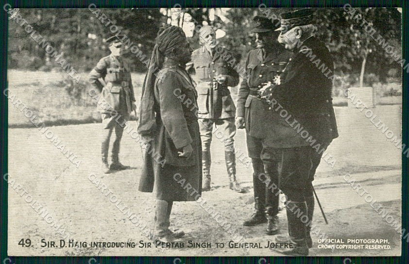 WW1 WWI Militari Propaganda Daily Mail Serie VII No. 49 Joffre cartolina XF6621 – fronte