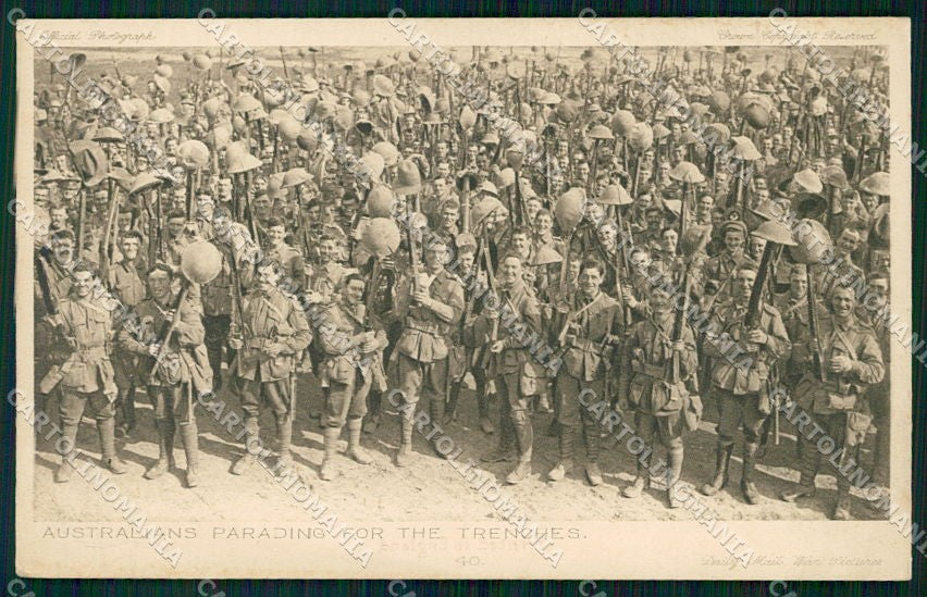 WW1 WWI Militari Propaganda Daily Mail Serie 5 No. 40 PIEGA cartolina XF6628 – fronte