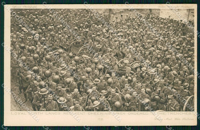 WW1 WWI Militari Propaganda Daily Mail Serie 4 No. 28 cartolina XF6629 – fronte