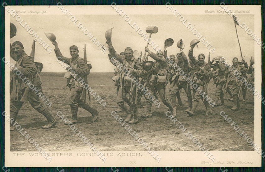 WW1 WWI Militari Propaganda Daily Mail Serie 5 No. 33 cartolina XF6631 – fronte