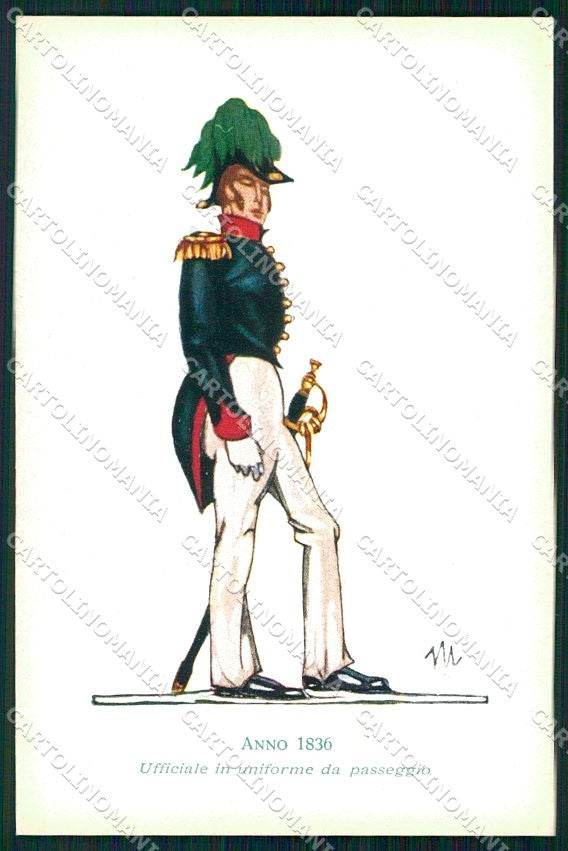 Militari X Reggimento Bersaglieri Uniforme Mona PIEGHINA cartolina XF6747 – fronte