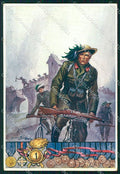 Militari I Reggimento Bersaglieri Ciclisti Pisani Boeri cartolina XF6757 – fronte
