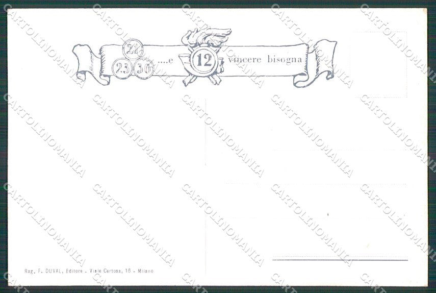 Militari 12º Reggimento Bersaglieri Ciclisti Beltrame cartolina XF6758 – retro