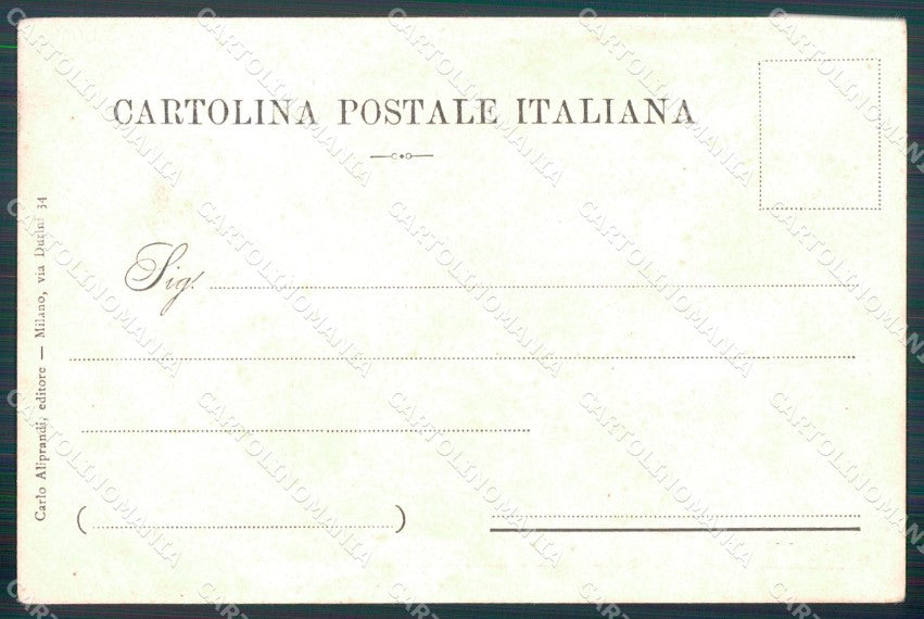 Personaggio Gabriele D'Annunzio cartolina XF6780 – retro