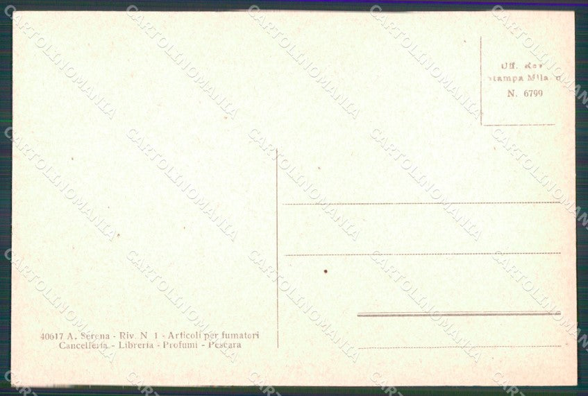 Personaggio Gabriele D'Annunzio Pescara Casa Natale cartolina XF6783 – retro