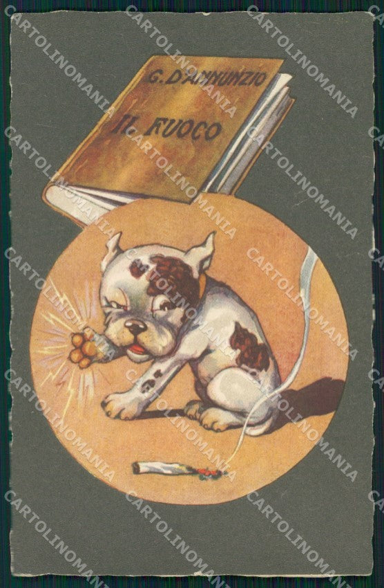 Personaggio Gabriele D'Annunzio Il Fuoco Sgrilli serie 1993-1 cartolina XF6798 – fronte
