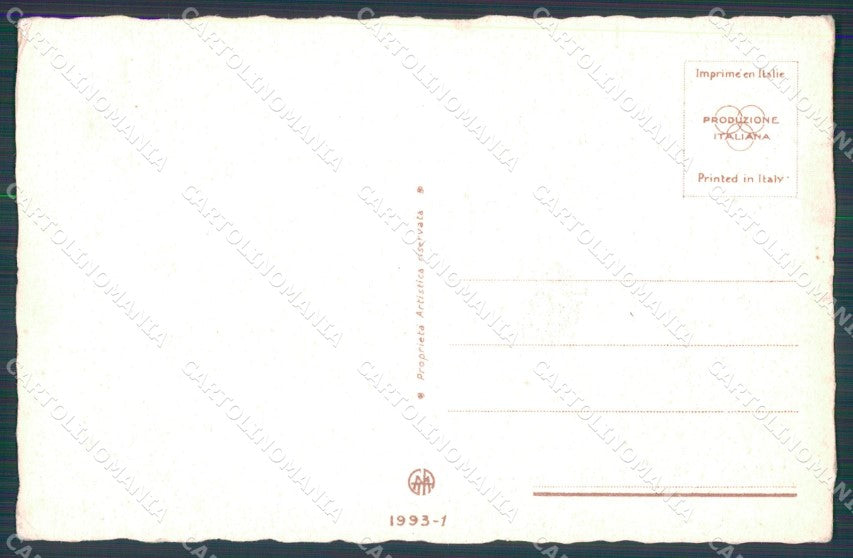 Personaggio Gabriele D'Annunzio Il Fuoco Sgrilli serie 1993-1 cartolina XF6798 – retro