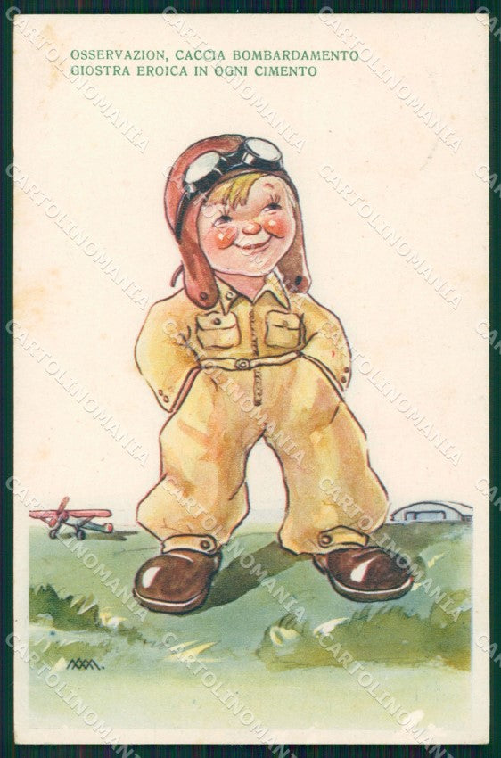 WW2 WWII Propaganda Aviazione ABRASA cartolina XF6813 – fronte