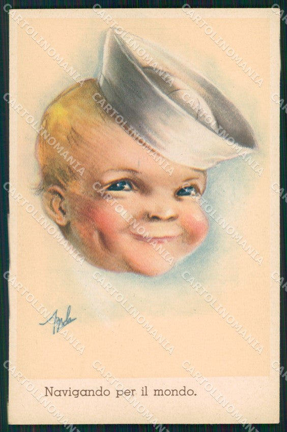 WW2 WWII Propaganda Marina Militare SCOLLATA cartolina XF6873 – fronte
