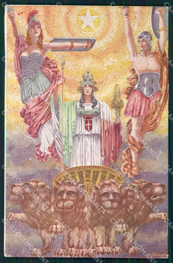 Militari 11º XI Raggruppamento Genio Firenze Minerva Scattina cartolina XF6881 – fronte
