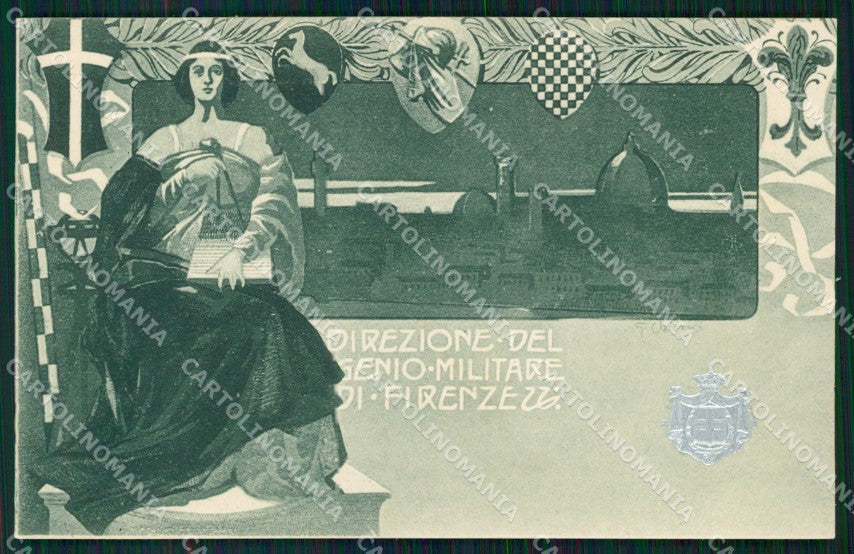 Militari Direzione del Genio Militare di Firenze Chierici cartolina XF6882 – fronte
