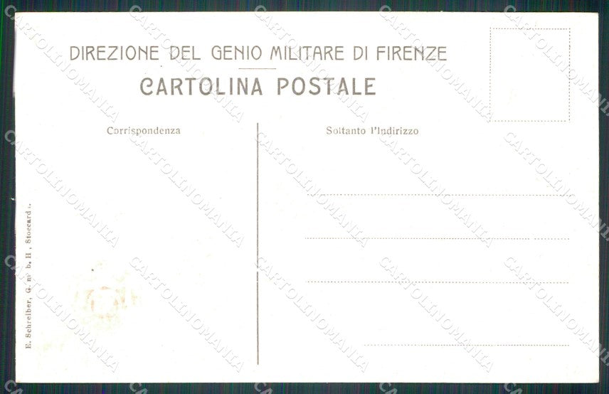 Militari Direzione del Genio Militare di Firenze Chierici cartolina XF6882 – retro