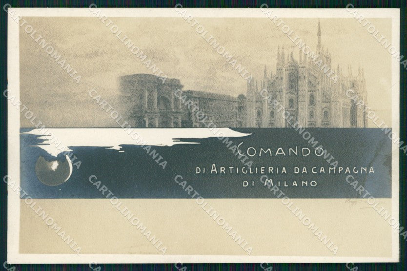 Militari Reggimentale Comando Artiglieria da Campagna Milano cartolina XF6891 – fronte
