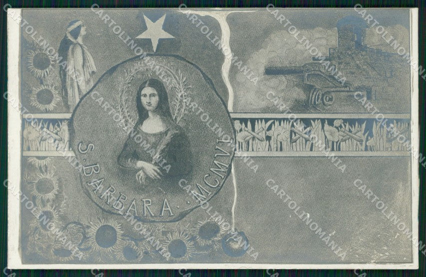Militari Reggimentale S. Barbara Protettrice Artiglieria Genio cartolina XF6892 – fronte