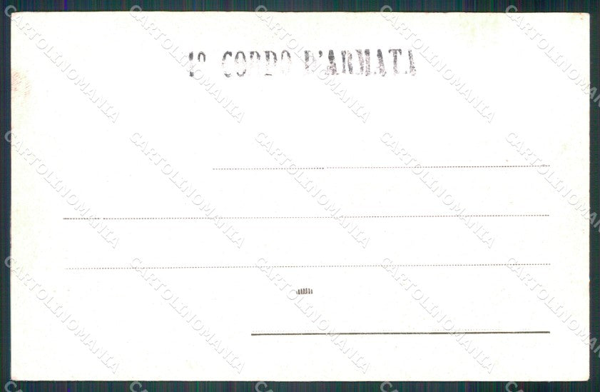 Militari Reggimentale I Corpo Armata Torino 1904 ABRASA cartolina XF6895 – retro