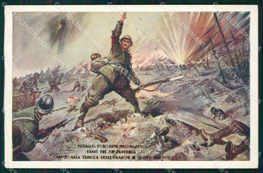 Militari 31º Reggimento Fanteria Siena Medaglia D'oro Pisani cartolina XF6904 – fronte