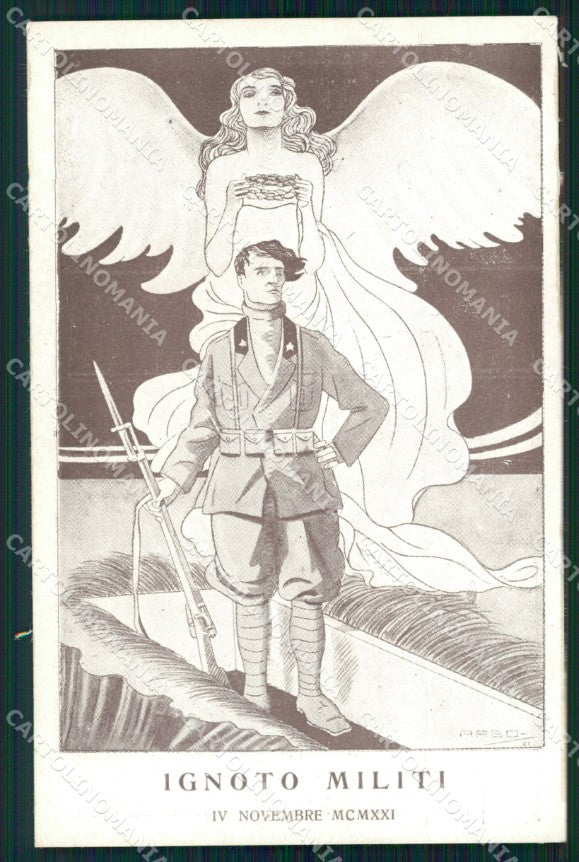 WW1 WWI Propaganda Militare Ignoto Militi D'Annunzio Argo cartolina XF6926 – fronte