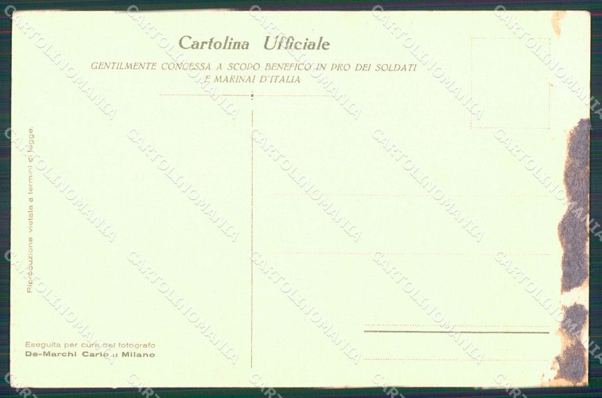WW1 WWI Propaganda Aviazione Savoia 1915 COLLA cartolina XF7006 – retro