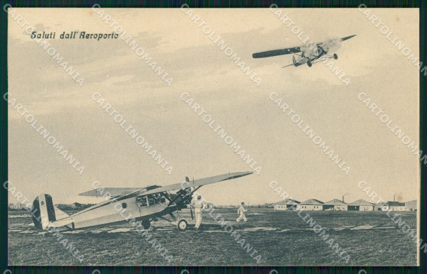 Aviazione Aeroporto Roma Centocelle ? cartolina XF7030 – fronte