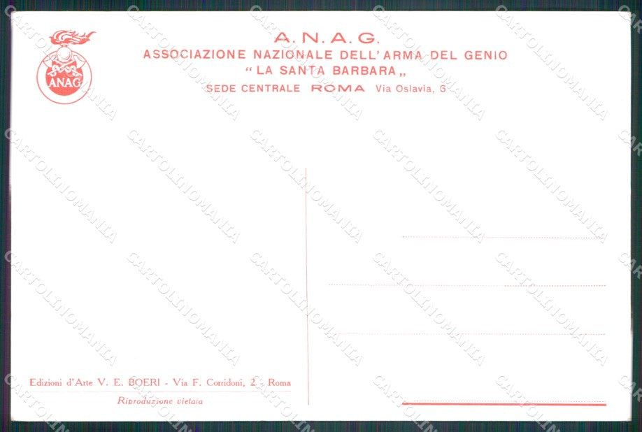 Militari Associazione Nazionale Arma del Genio Pisani FG cartolina XF7090 – retro