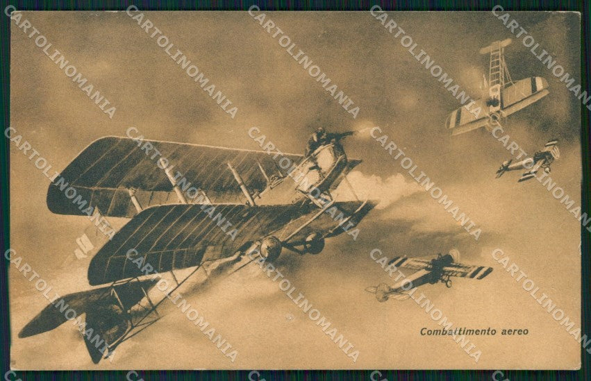 WW1 WWI Propaganda Aviazione Aeronautica Combattimento Aereo cartolina XF7099 – fronte