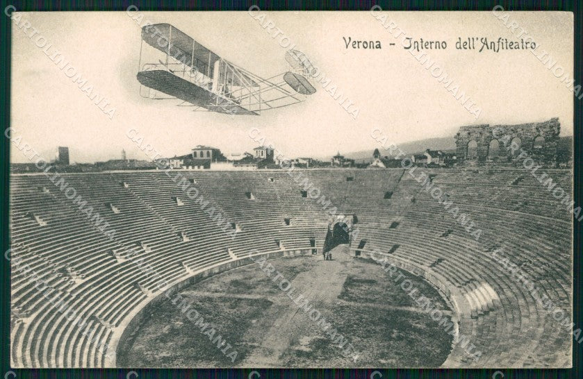 Verona Ricordo dei Concorsi Aerei Arena Aviazione cartolina XF7110 – fronte