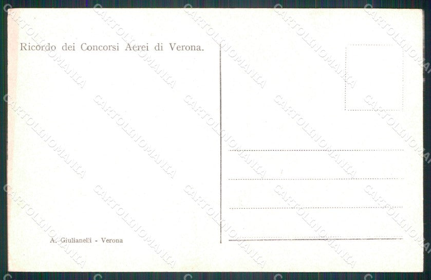 Verona Ricordo dei Concorsi Aerei Arena Aviazione cartolina XF7110 – retro
