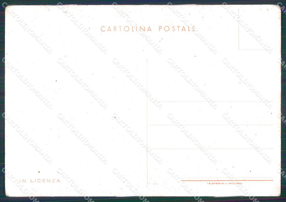 WW2 WWII Propaganda In Licenza Nanni PIEGHE FG cartolina XF7119 – retro