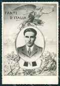 Militari WW2 WWII Soldato Uniforme Fanti d'Italia Foto cartolina XF7124 – fronte
