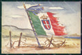 Militari Propaganda WW1 WWI Tricolore Bandiera Vellan FG cartolina XF7211 – fronte