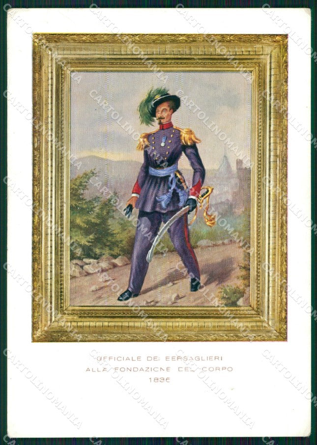 Militari 3º Reggimento Bersaglieri PIEGHINA FG cartolina XF7218 – fronte