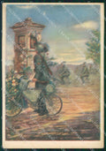 Militari Bersaglieri Ciclisti L'offerta Ferrero Duval FG cartolina XF7221 – fronte