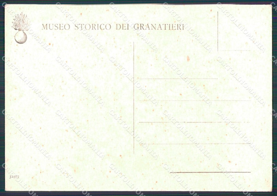 Militari Museo Storico dei Granatieri Bandiera Colonnella FG cartolina XF7225 – retro