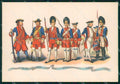 Militari Granatieri Sardegna Albania Uniformi Duval FG cartolina XF7237 – fronte