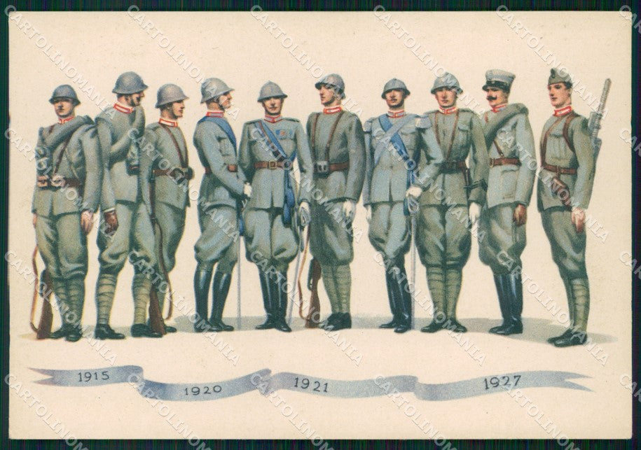 Militari Brigata Granatieri Uniformi Duval FG cartolina XF7239 – fronte