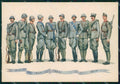 Militari Brigata Granatieri Uniformi Duval FG cartolina XF7239 – fronte