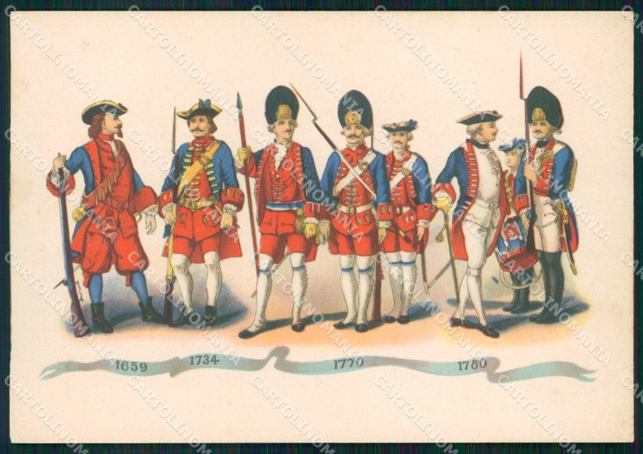 Militari Granatieri Sardegna Albania Uniformi Duval FG cartolina XF7242 – fronte