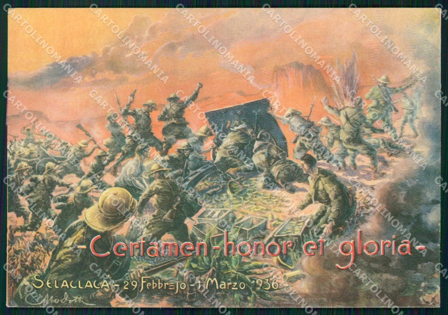 Militari Coloniali Etiopia 19º Regg Artiglieria Gavinana FG cartolina XF7304 – fronte