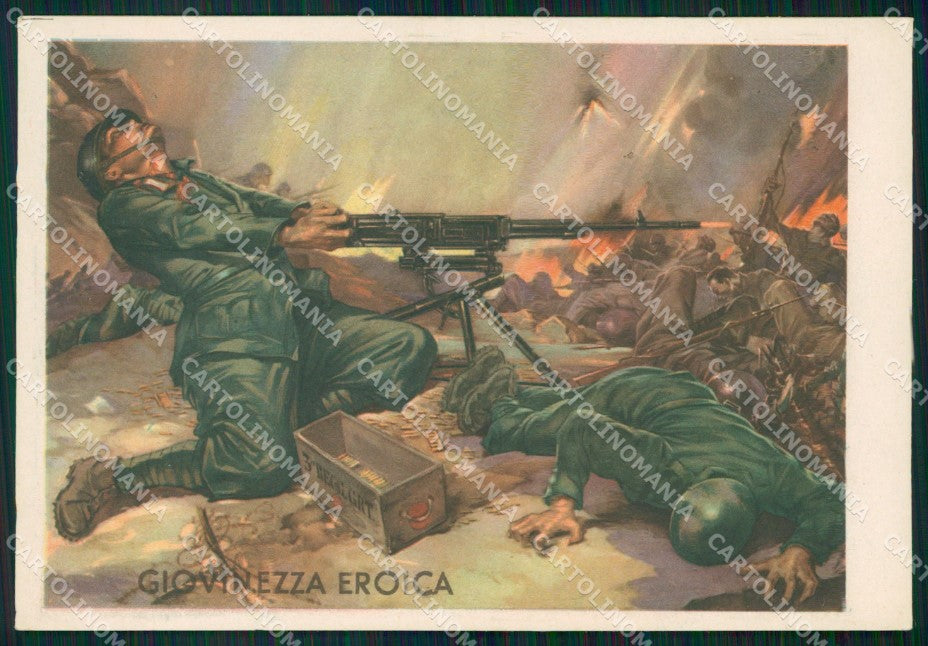 Militari Granatieri Sardegna 9º Regg Medaglia Oro Grecia FG cartolina XF7305 – fronte