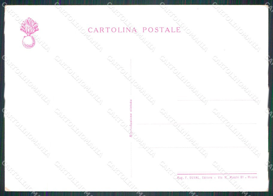 Militari Divisione di Fanteria Granatieri di Sardegna Cisari FG cartolina XF7306 – retro