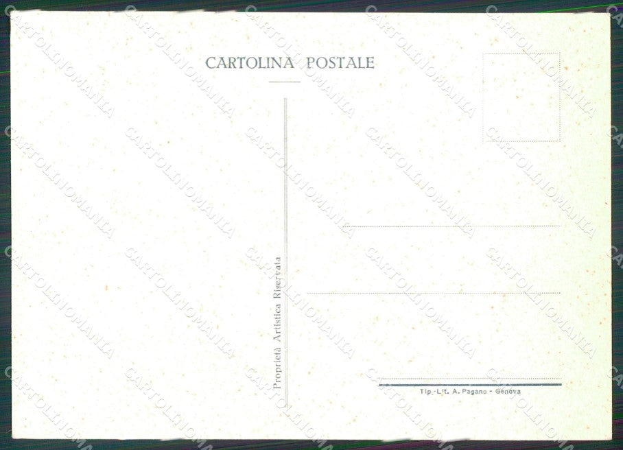 Militari Bersaglieri Caricature Vegni FG cartolina XF7373 – retro