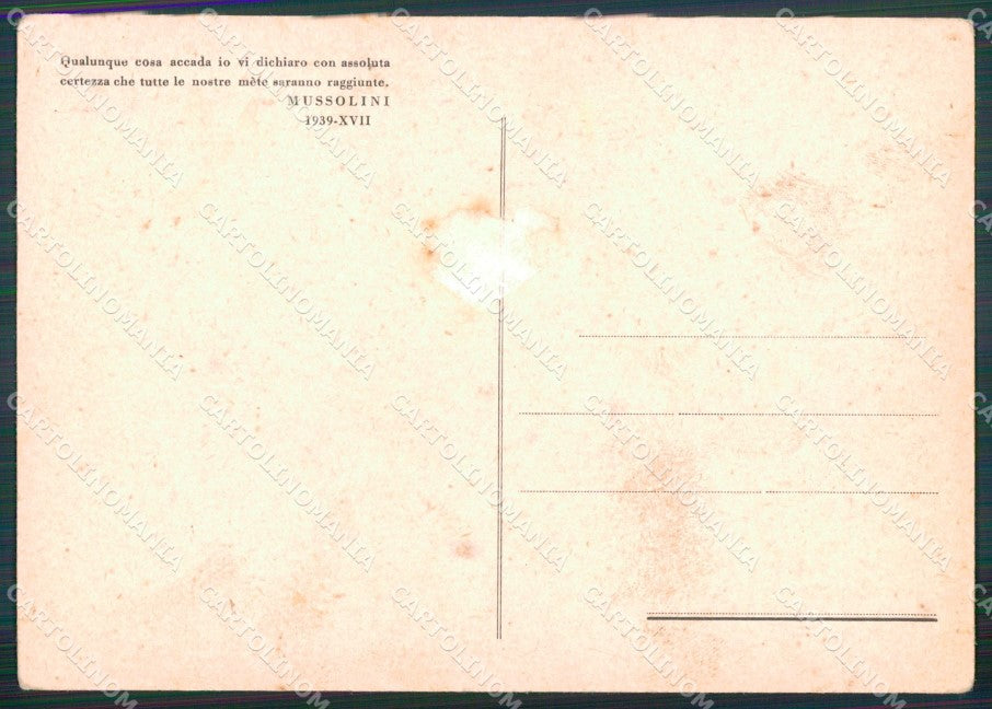 Propaganda Fascismo 1935 1940 ABRASA FG cartolina XF7376 – retro